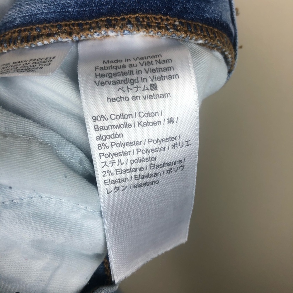 J Crew Vintage Straight High Rise Side Slit Jeans 25 Blue - Picture 10 of 12